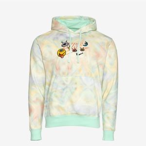 Nike Club Pullover Hoodie -Green/Pink